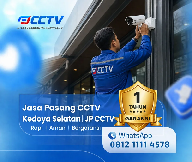 Pemasangan dan pengaturan teknisi CCTV JP CCTV di Kedoya Selatan
