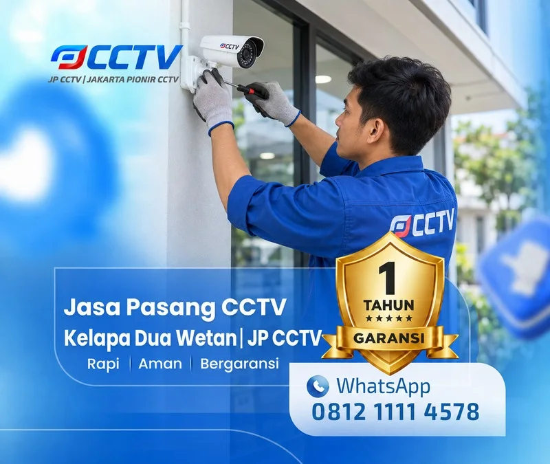 Dokumentasi teknisi CCTV JP CCTV di Kelapa Dua Wetan