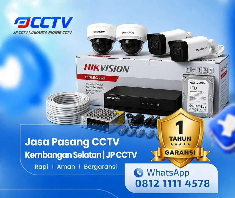 Tim JP CCTV menangani kamera CCTV Hikvision di Kembangan Selatan