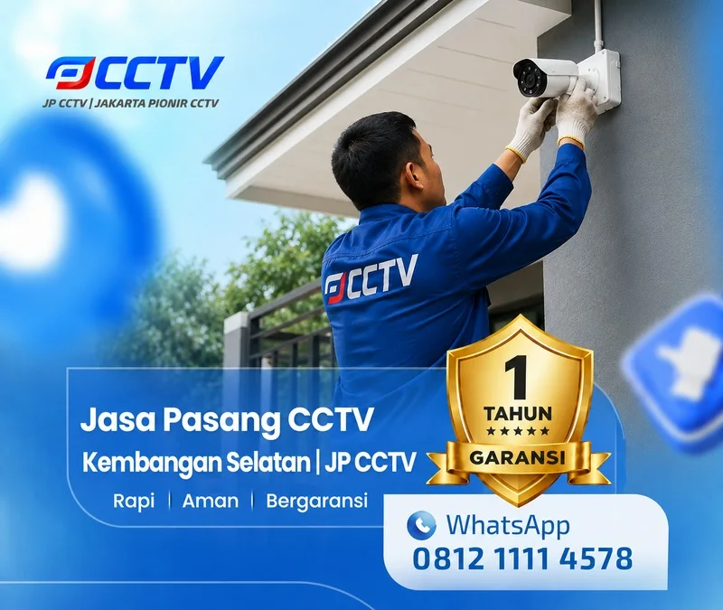 Pemasangan dan pengaturan teknisi CCTV JP CCTV di Kembangan Selatan