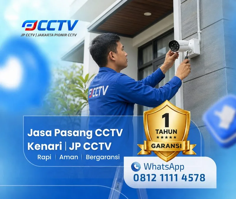 Tim JP CCTV menangani teknisi CCTV di Kenari