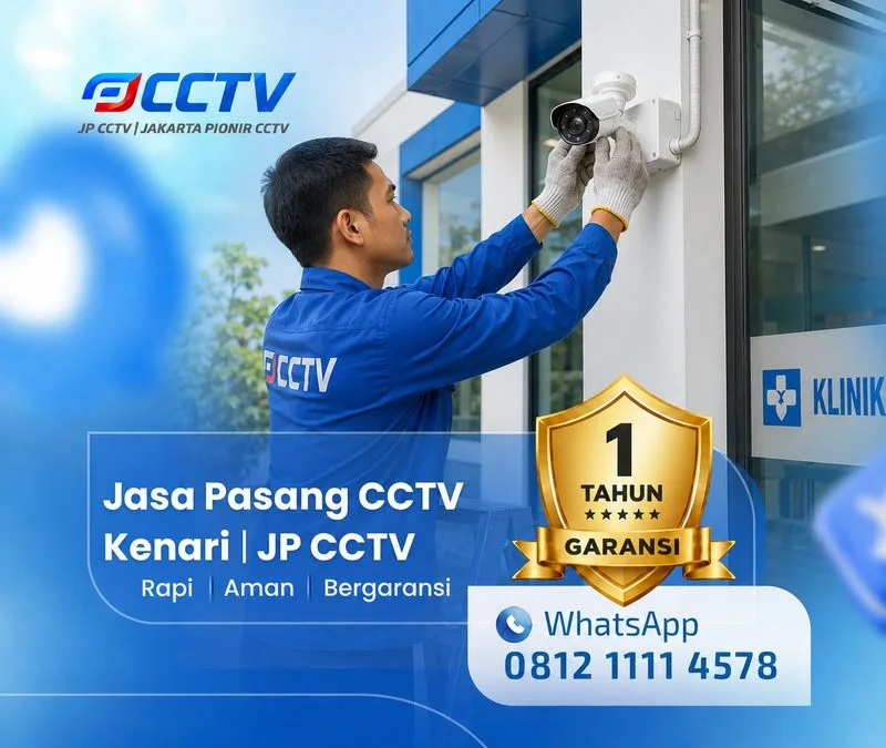 Pemasangan dan pengaturan teknisi CCTV JP CCTV di Kenari