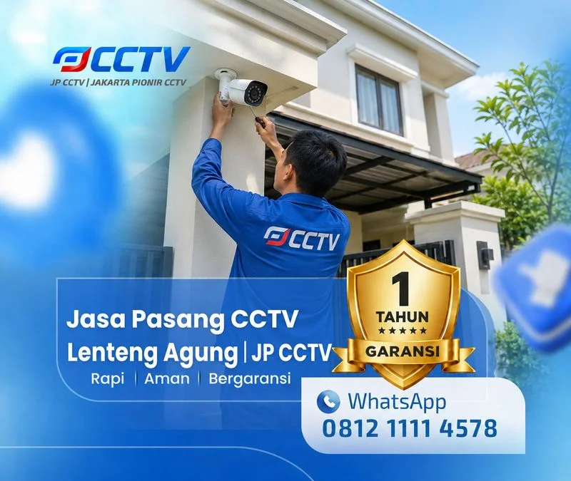 Dokumentasi lapangan teknisi CCTV JP CCTV di Lenteng Agung