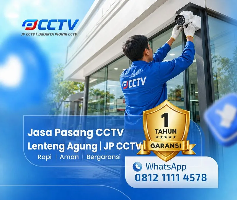 Tim JP CCTV menangani teknisi CCTV di Lenteng Agung