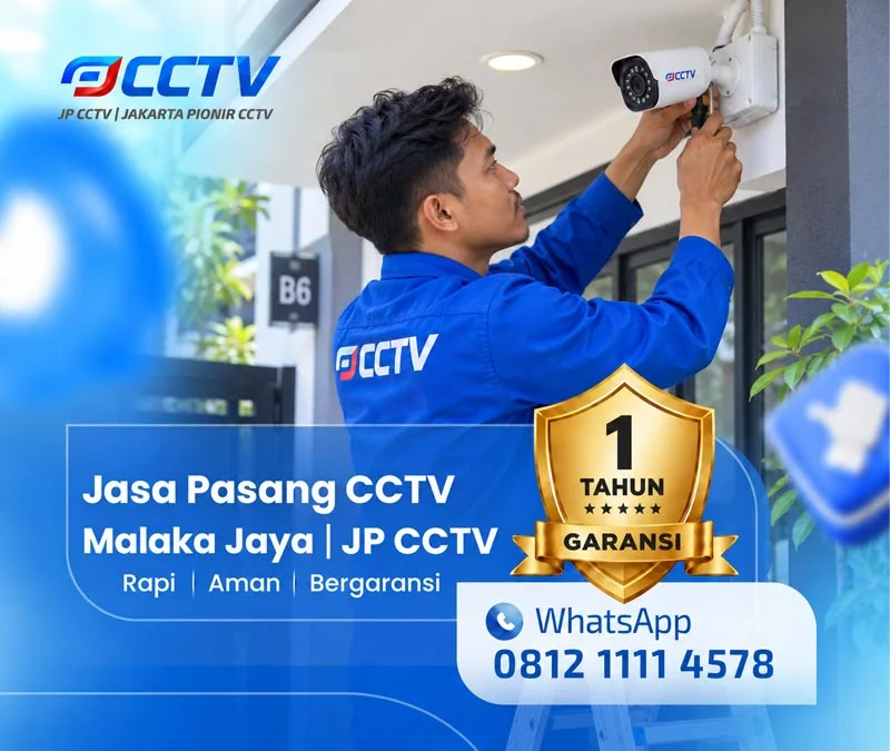 Dokumentasi lapangan pemasangan CCTV JP CCTV di Malaka Jaya