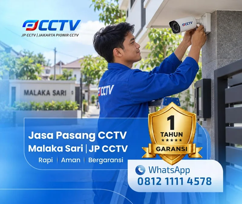 pemasangan CCTV untuk kebutuhan keamanan di Malaka Sari