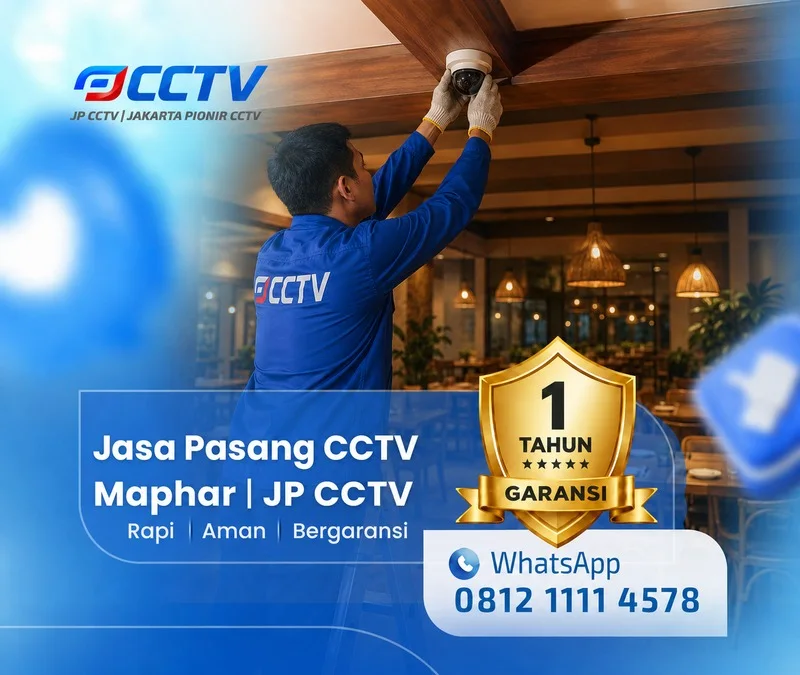 Dokumentasi teknisi CCTV JP CCTV di Maphar