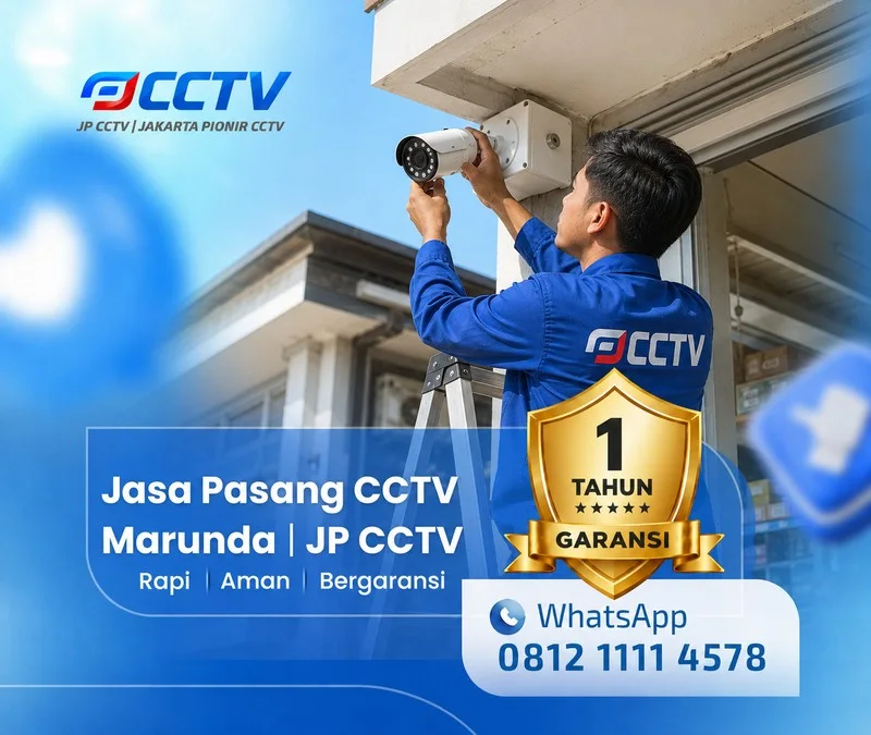 Proses teknisi CCTV bersama teknisi JP CCTV di Marunda