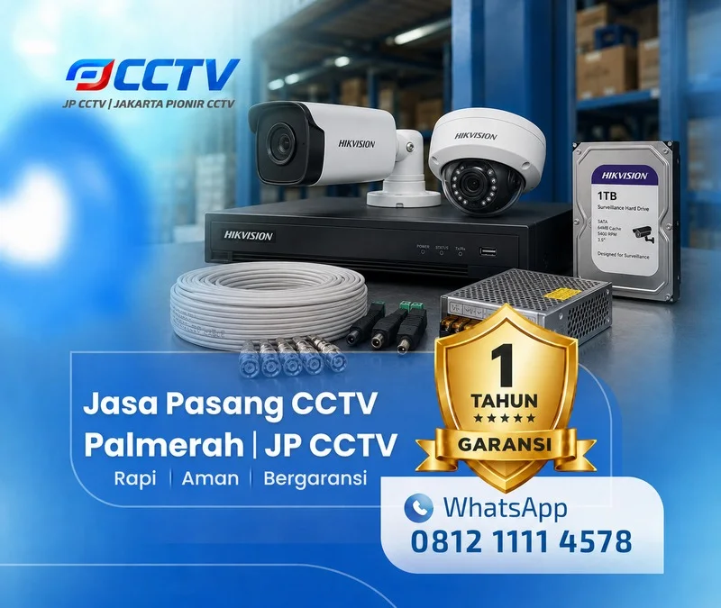 Dokumentasi lapangan kamera CCTV Hikvision JP CCTV di Palmerah