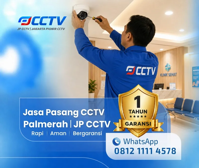 Pemasangan dan pengaturan teknisi CCTV JP CCTV di Palmerah