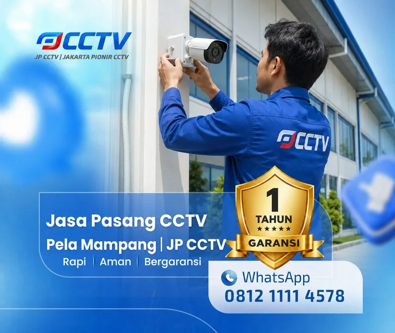 Dokumentasi lapangan teknisi CCTV JP CCTV di Pela Mampang