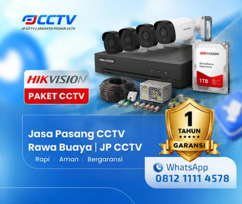 Dokumentasi lapangan kamera CCTV Hikvision JP CCTV di Rawa Buaya