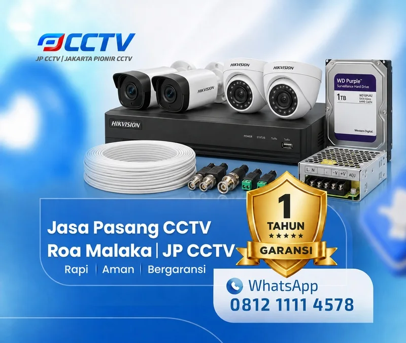Dokumentasi lapangan kamera CCTV Hikvision JP CCTV di Roa Malaka