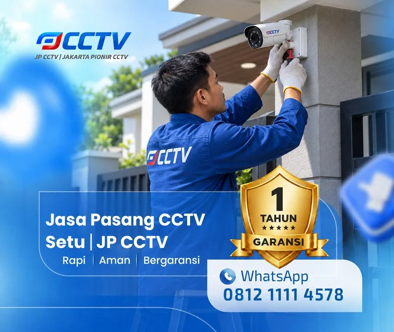 Pemasangan dan pengaturan teknisi CCTV JP CCTV di Setu