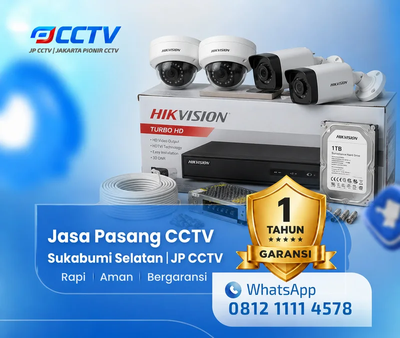 Dokumentasi lapangan kamera CCTV Hikvision JP CCTV di Sukabumi Selatan