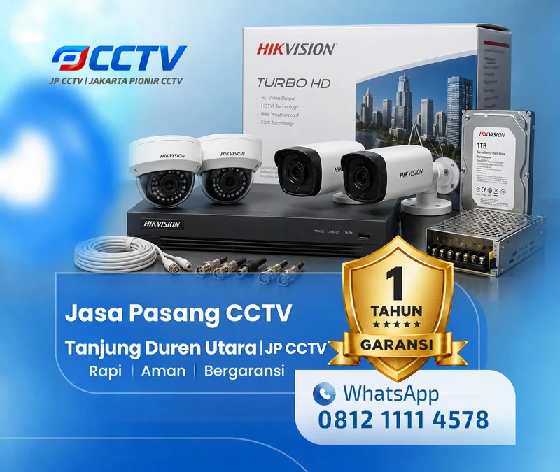 Dokumentasi lapangan kamera CCTV Hikvision JP CCTV di Tanjung Duren Utara
