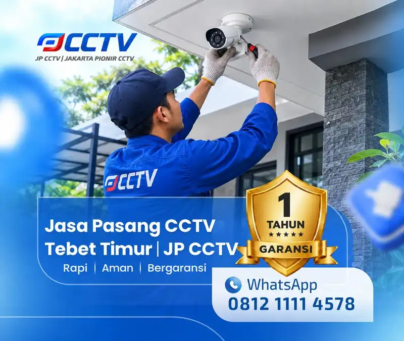 Proses teknisi CCTV bersama teknisi JP CCTV di Tebet Timur