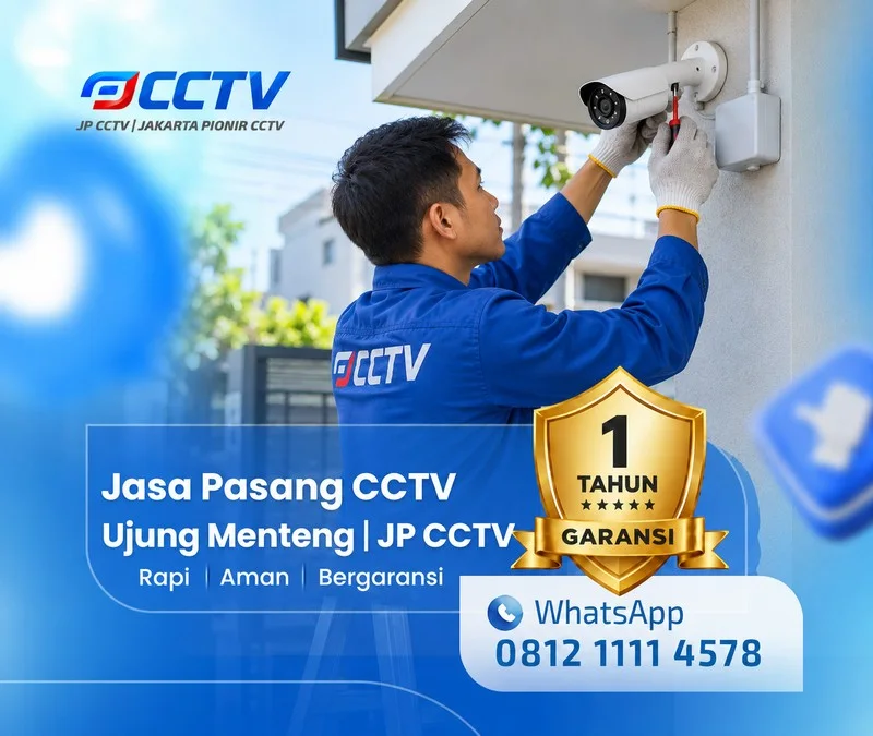 Tim JP CCTV menangani teknisi CCTV di Ujung Menteng
