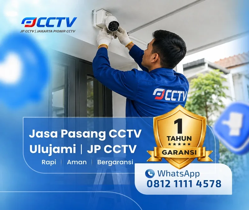 Tim JP CCTV menangani teknisi CCTV di Ulujami