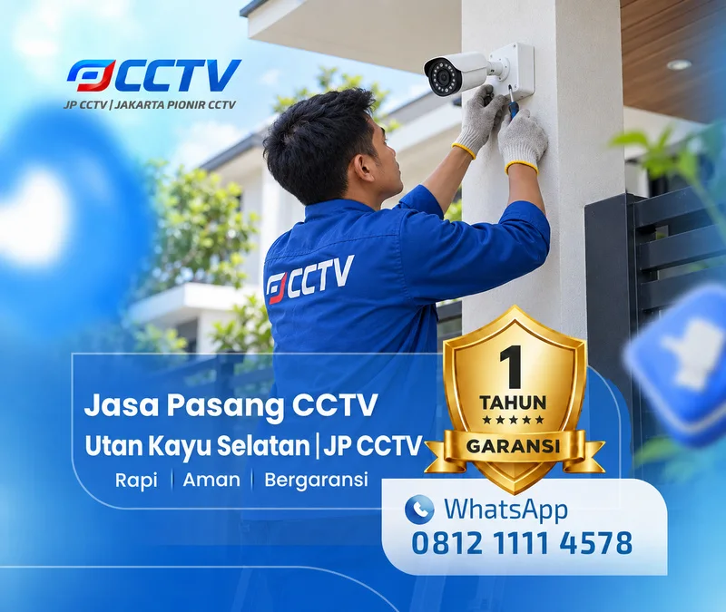 Dokumentasi lapangan teknisi CCTV JP CCTV di Utan Kayu Selatan