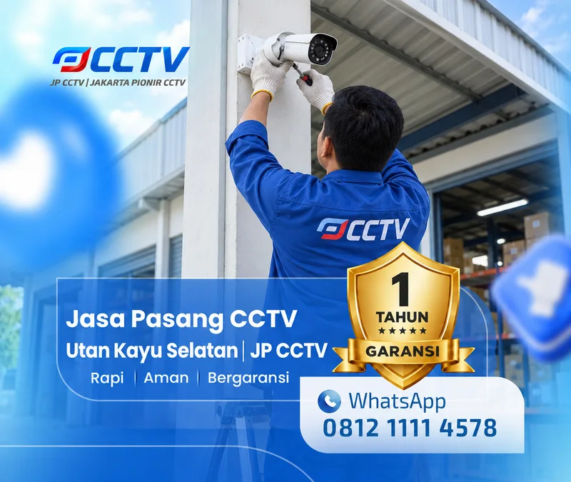 Pemasangan dan pengaturan teknisi CCTV JP CCTV di Utan Kayu Selatan
