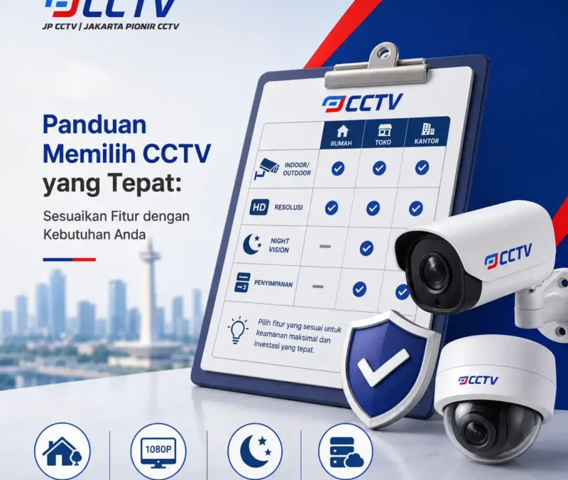 Panduan Memilih CCTV yang Tepat dari JP CCTV dengan fokus menyesuaikan fitur CCTV sesuai kebutuhan pengguna