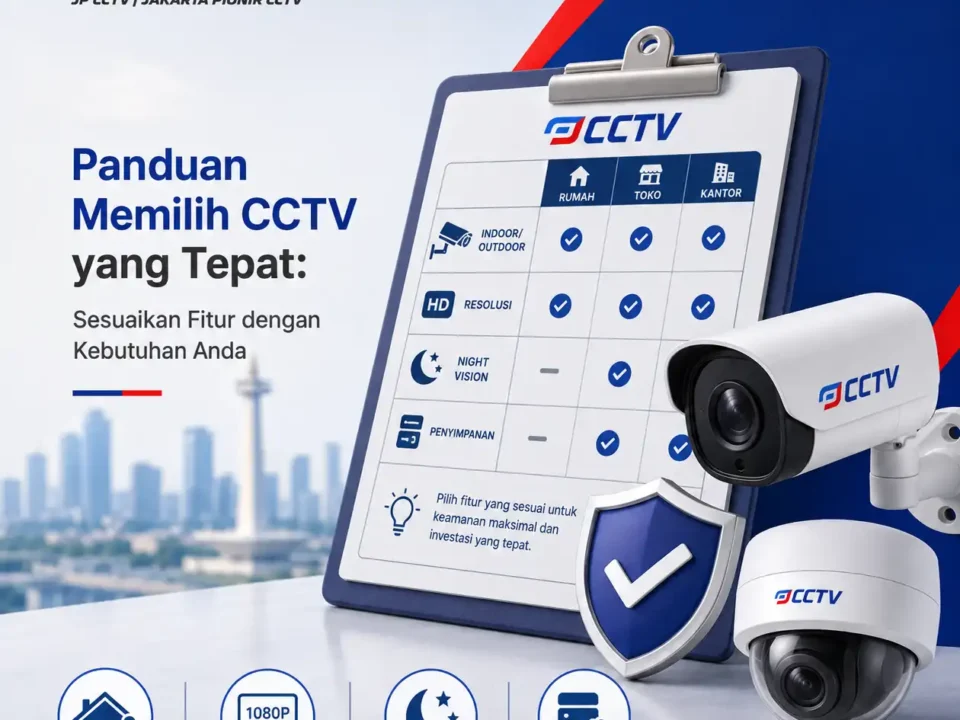 Panduan Memilih CCTV yang Tepat dari JP CCTV dengan fokus menyesuaikan fitur CCTV sesuai kebutuhan pengguna