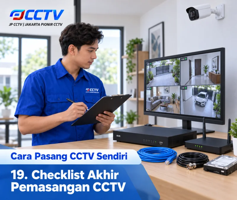 Dokumentasi pemasangan CCTV JP CCTV di rumah