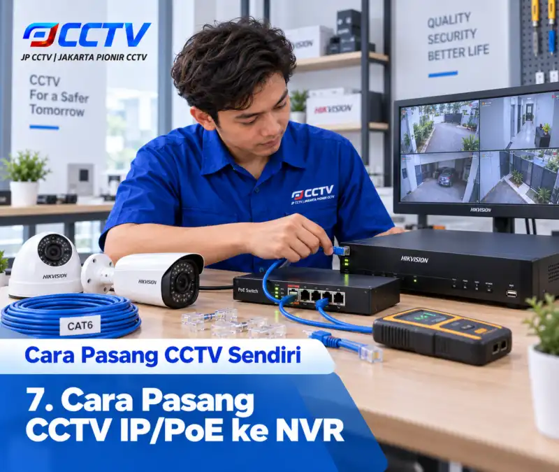 Pemasangan dan pengaturan pemasangan CCTV JP CCTV di rumah