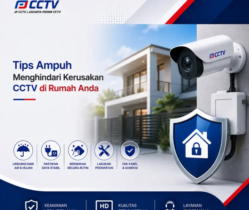 Tips Ampuh Menghindari Kerusakan CCTV di Rumah Anda dari JP CCTV dengan panduan perlindungan dan perawatan kamera CCTV