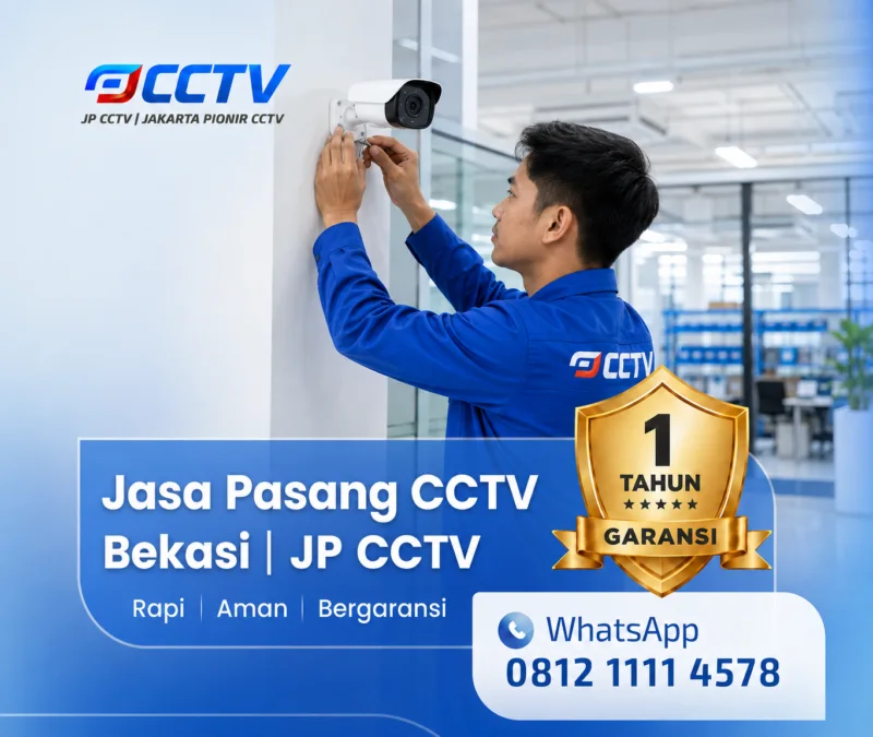 Dokumentasi lapangan pemasangan CCTV JP CCTV di Bekasi