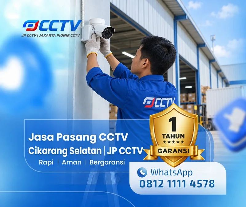 Tim JP CCTV menangani teknisi CCTV di Cikarang Selatan