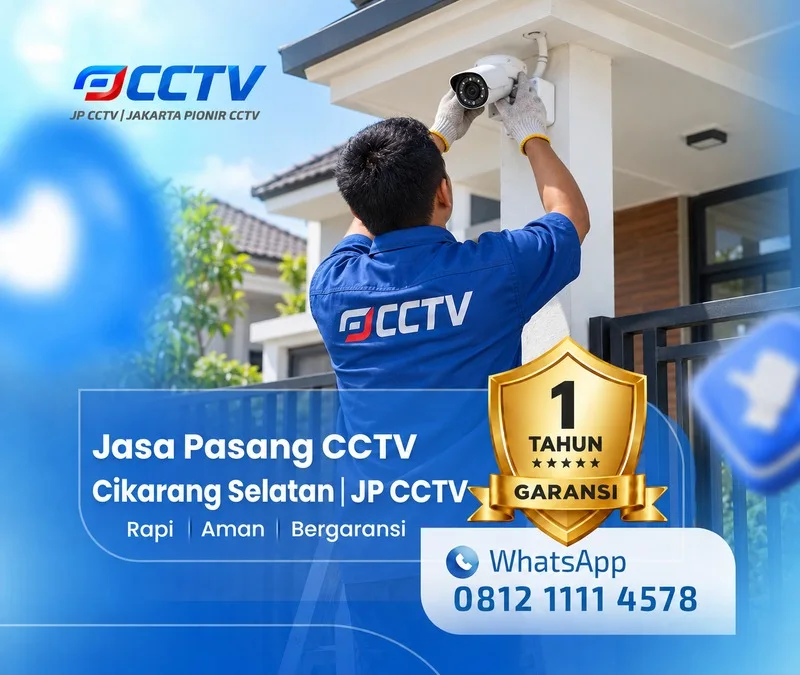 Pemasangan dan pengaturan teknisi CCTV JP CCTV di Cikarang Selatan