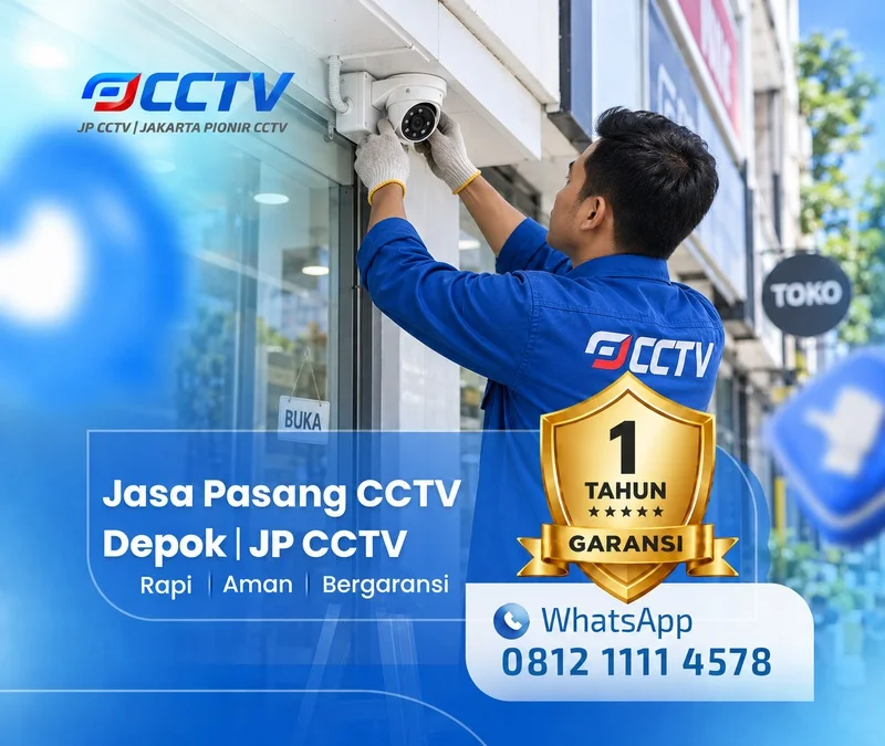 Tim JP CCTV menangani teknisi CCTV di Depok