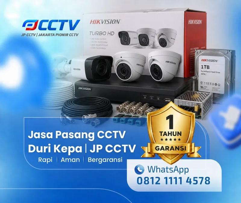 kamera CCTV Hikvision oleh tim JP CCTV di Duri Kepa