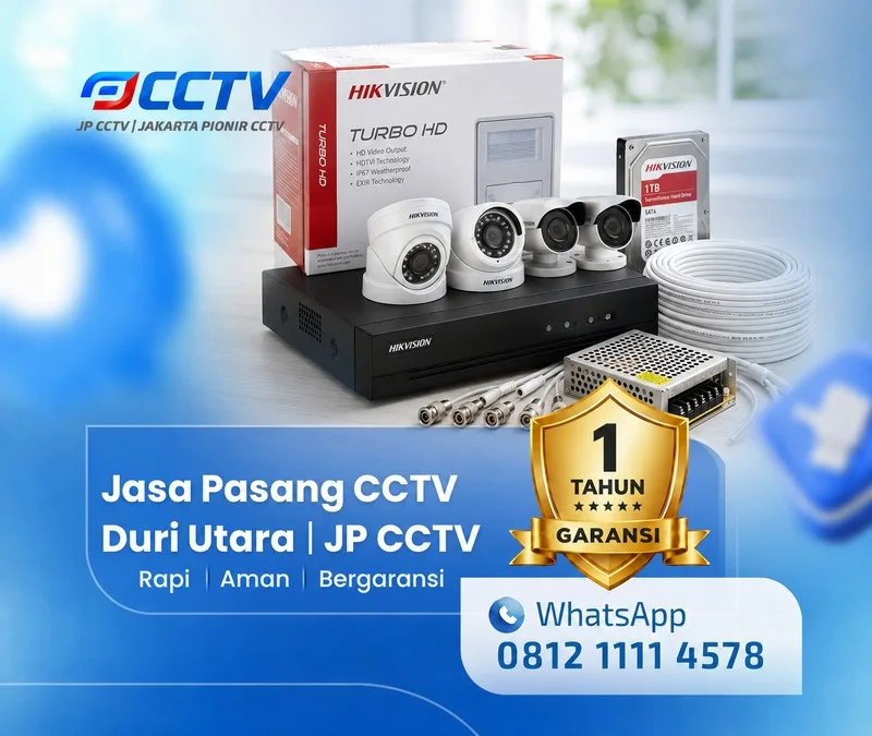 Dokumentasi lapangan kamera CCTV Hikvision JP CCTV di Duri Utara