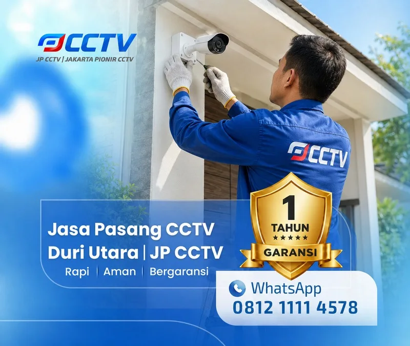 Pemasangan dan pengaturan teknisi CCTV JP CCTV di Duri Utara