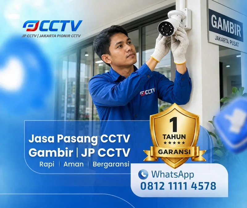 Jasa Pasang CCTV Gambir oleh teknisi JP CCTV