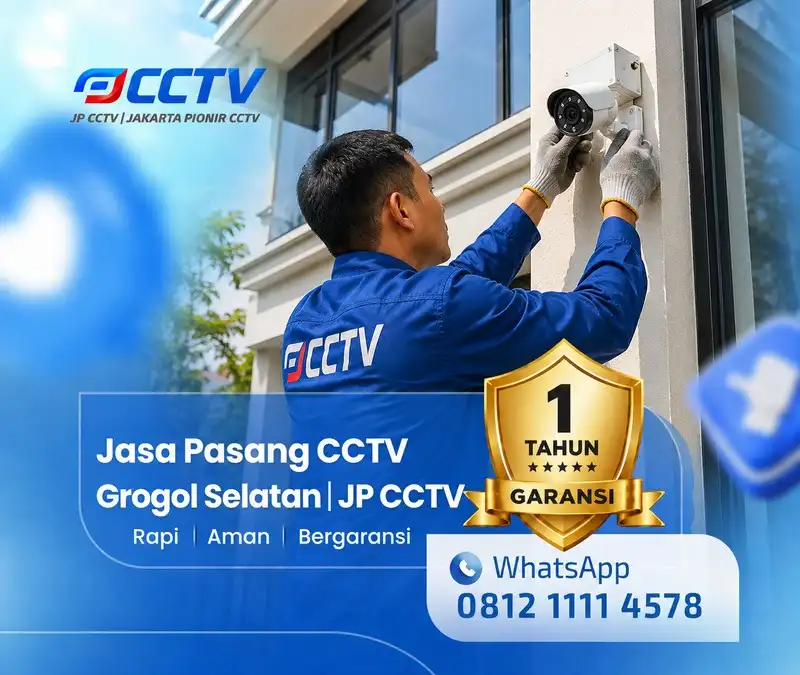 Dokumentasi lapangan teknisi CCTV JP CCTV di Grogol Selatan