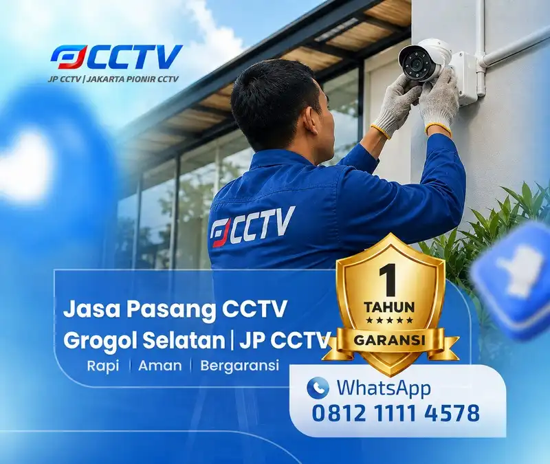 Pemasangan dan pengaturan teknisi CCTV JP CCTV di Grogol Selatan