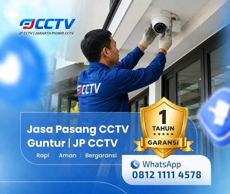 Tim JP CCTV menangani teknisi CCTV di Guntur