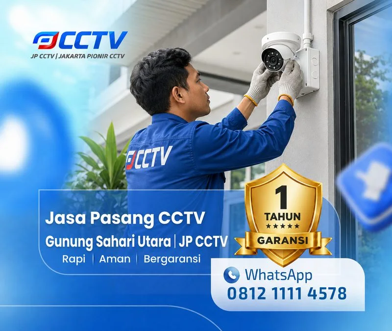 teknisi CCTV oleh tim JP CCTV di Gunung Sahari Utara
