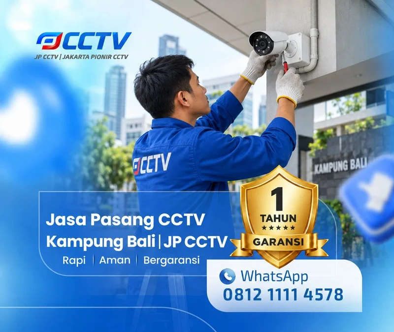 Pemasangan dan pengaturan teknisi CCTV JP CCTV di Kampung Bali