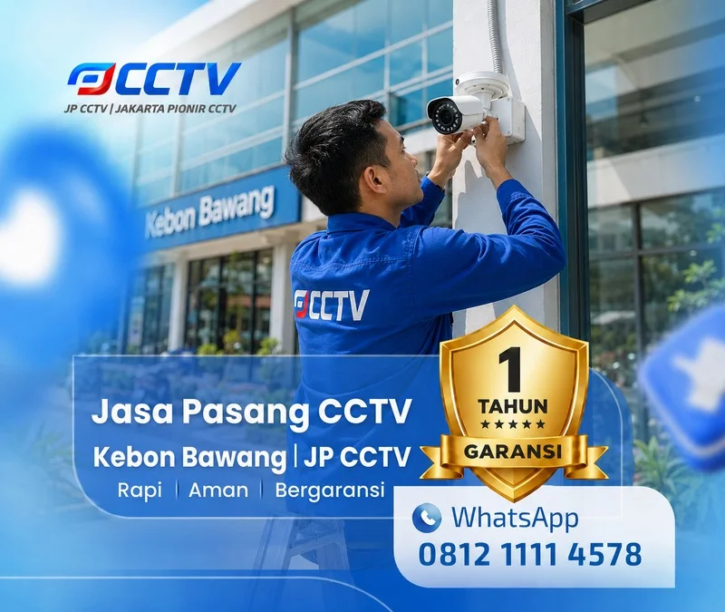Tim JP CCTV menangani teknisi CCTV di Kebon Bawang