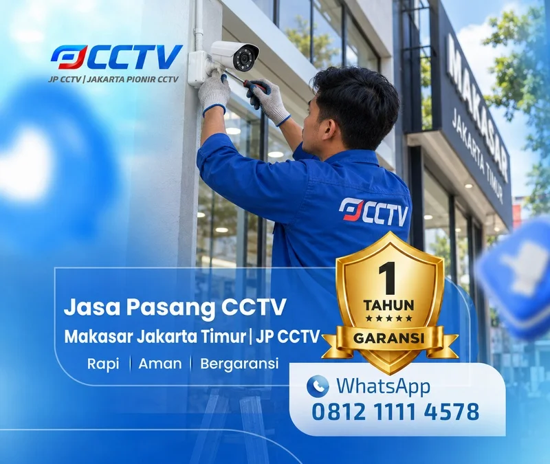 Proses teknisi CCTV bersama teknisi JP CCTV di Makasar