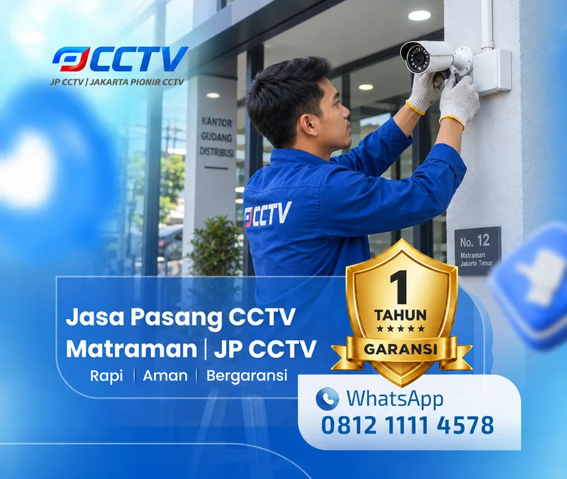 Proses teknisi CCTV bersama teknisi JP CCTV di Matraman