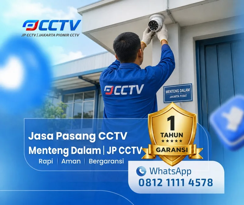 Pemasangan CCTV oleh teknisi JP CCTV di Menteng Dalam