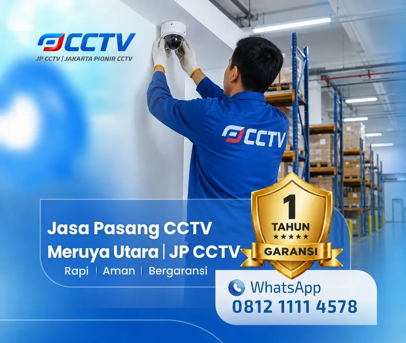 Pemasangan dan pengaturan teknisi CCTV JP CCTV di Meruya Utara