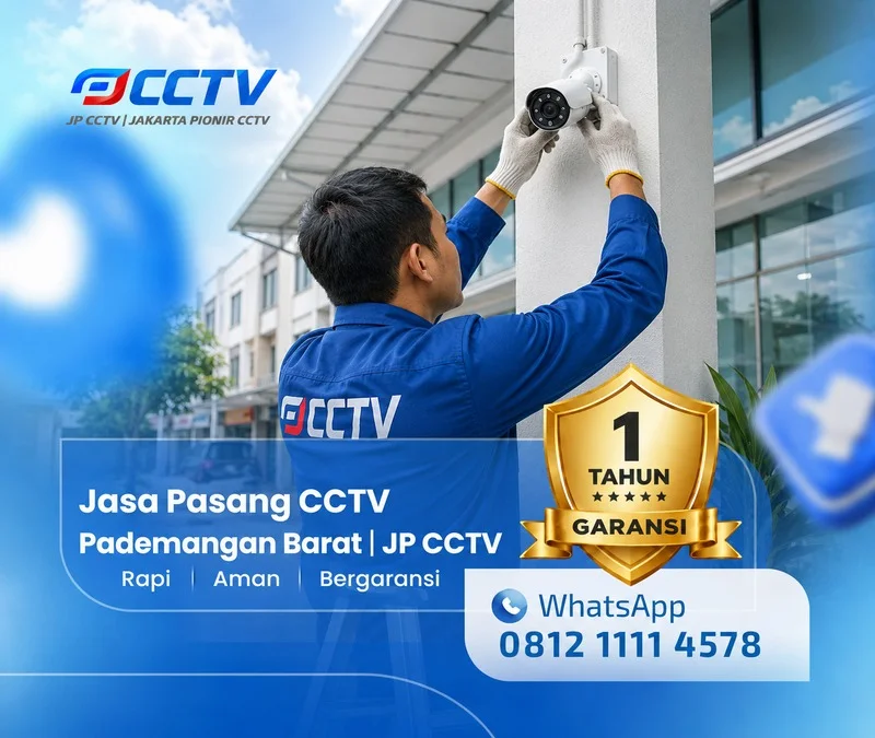 Tim JP CCTV menangani teknisi CCTV di Pademangan Barat