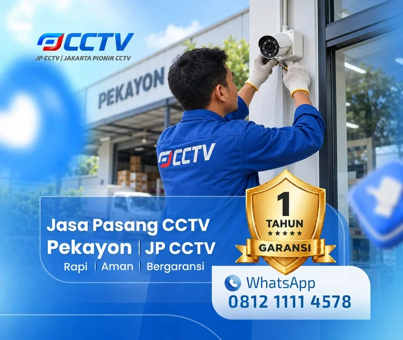 Pemasangan dan pengaturan teknisi CCTV JP CCTV di Pekayon